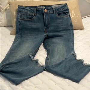 Blue Rocks and Indigo Distressed Women's Jeans